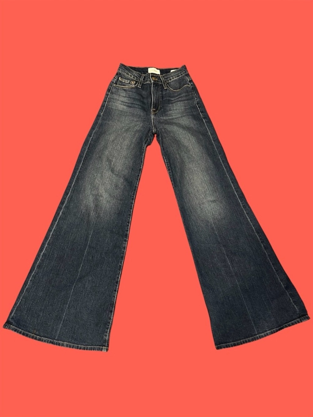 Frame Wide Leg Dark Wash Women's Jeans - Sz 25